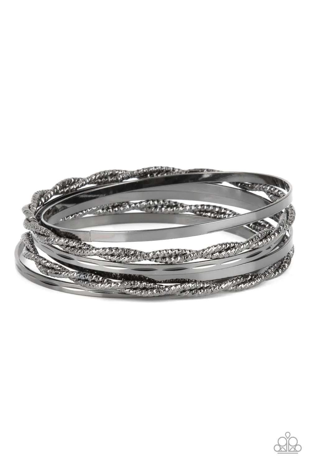 Paparazzi Sensational Shimmer - Black Bracelet
