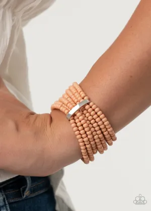 Paparazzi Thank Me LAYER - Orange Bracelets