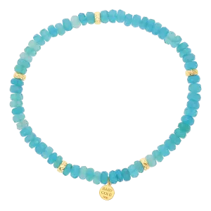 Paraiba Opal Stretch Bead Bracelet