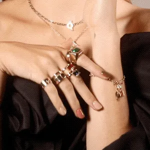 Peach Sapphire Emerald-Cut Charm