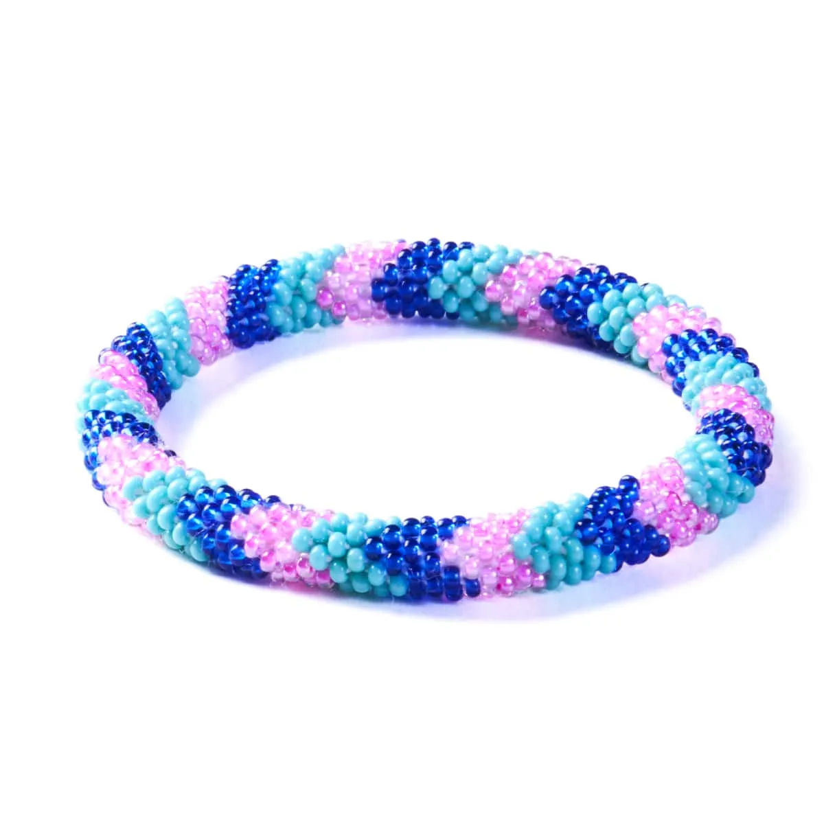 Peacock Feather | Himalayan Glass Bead Bracelet