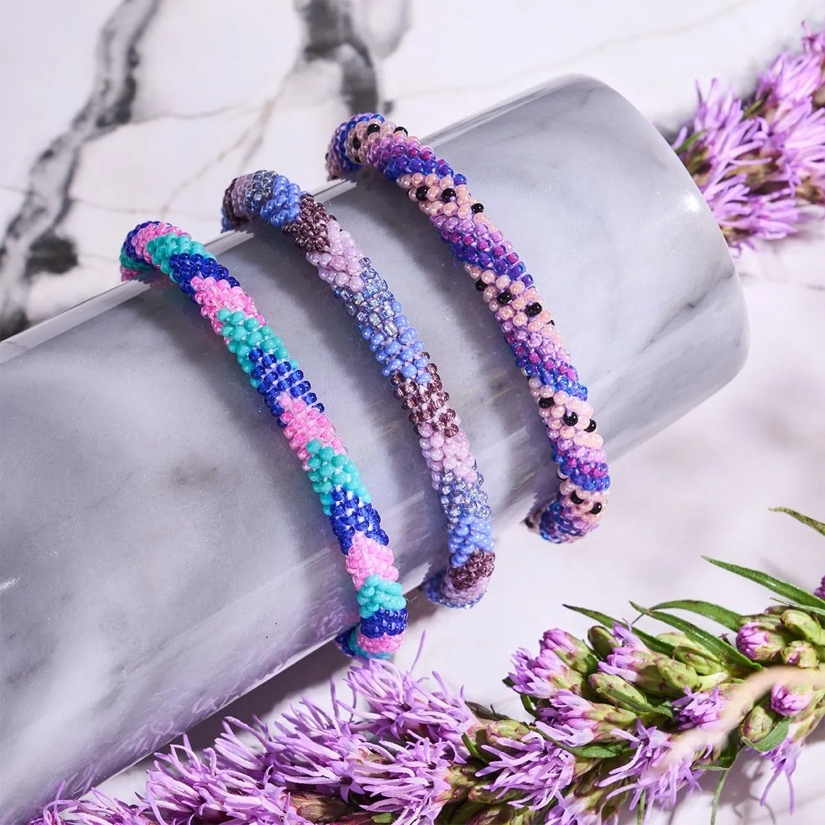 Peacock Feather | Himalayan Glass Bead Bracelet