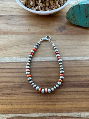 Pearl & Spiny Bead Bracelet