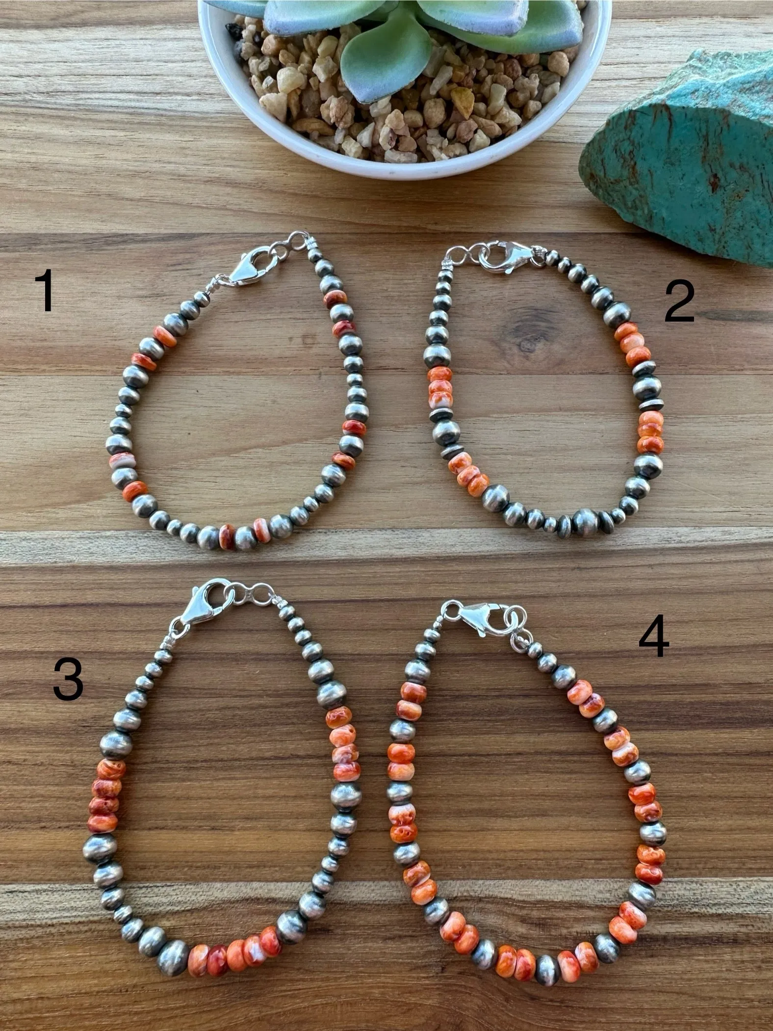 Pearl & Spiny Bead Bracelet