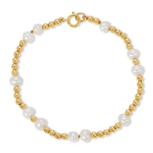 Pearl and Gold Bracelet