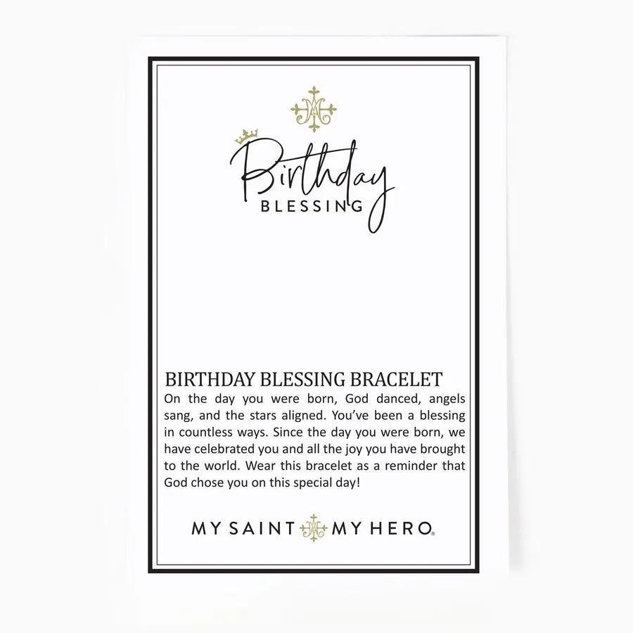 Pearl Birthday Blessing Bracelet