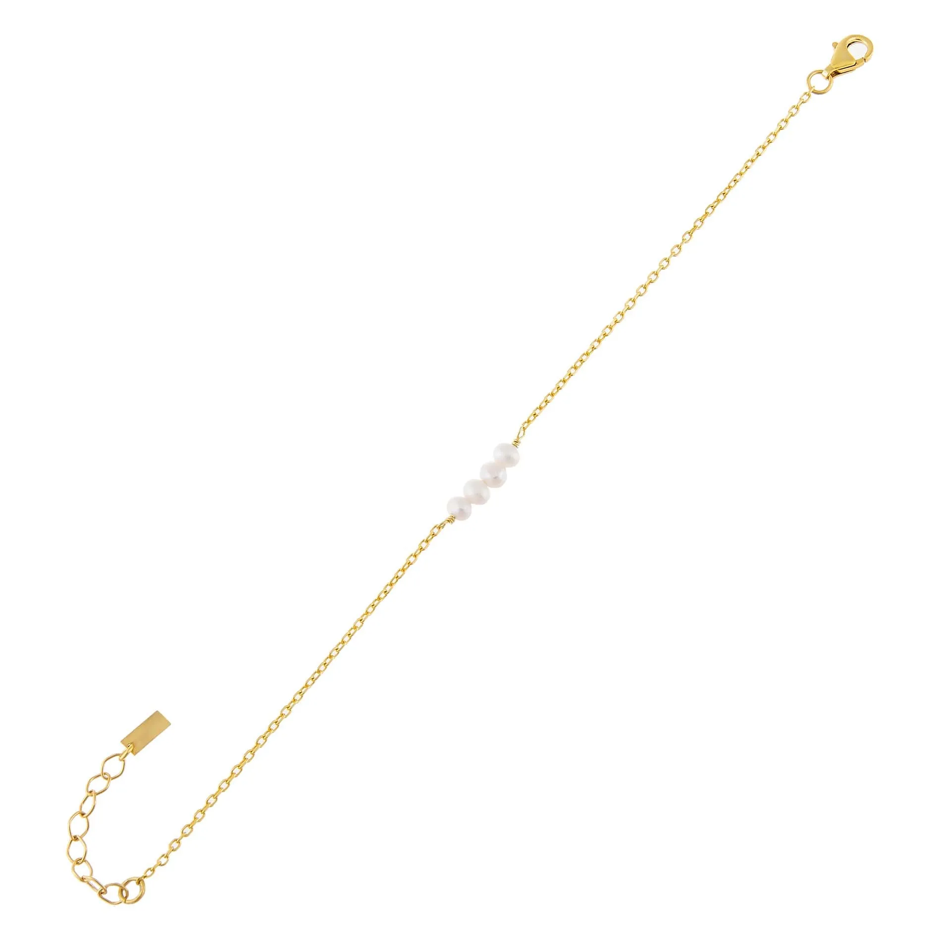 Pearl Cluster Chain Bracelet
