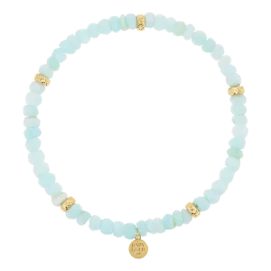Peruvian Blue Opal Beaded Bracelet