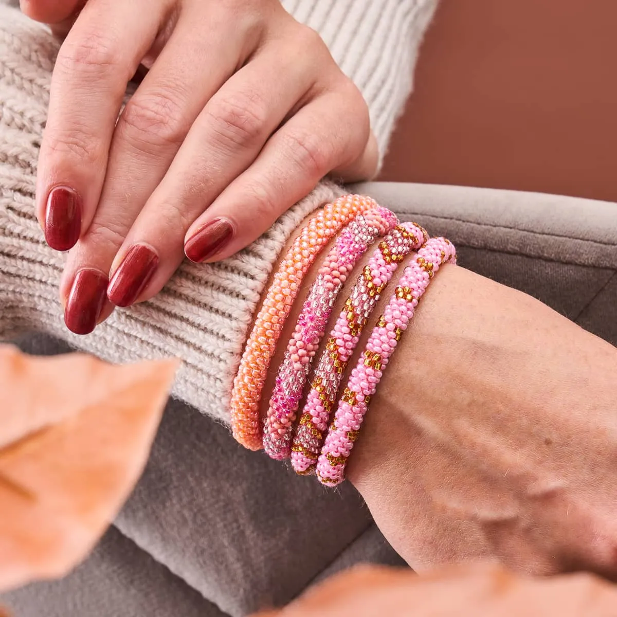 Piglet | Himalayan Glass Bead Bracelet