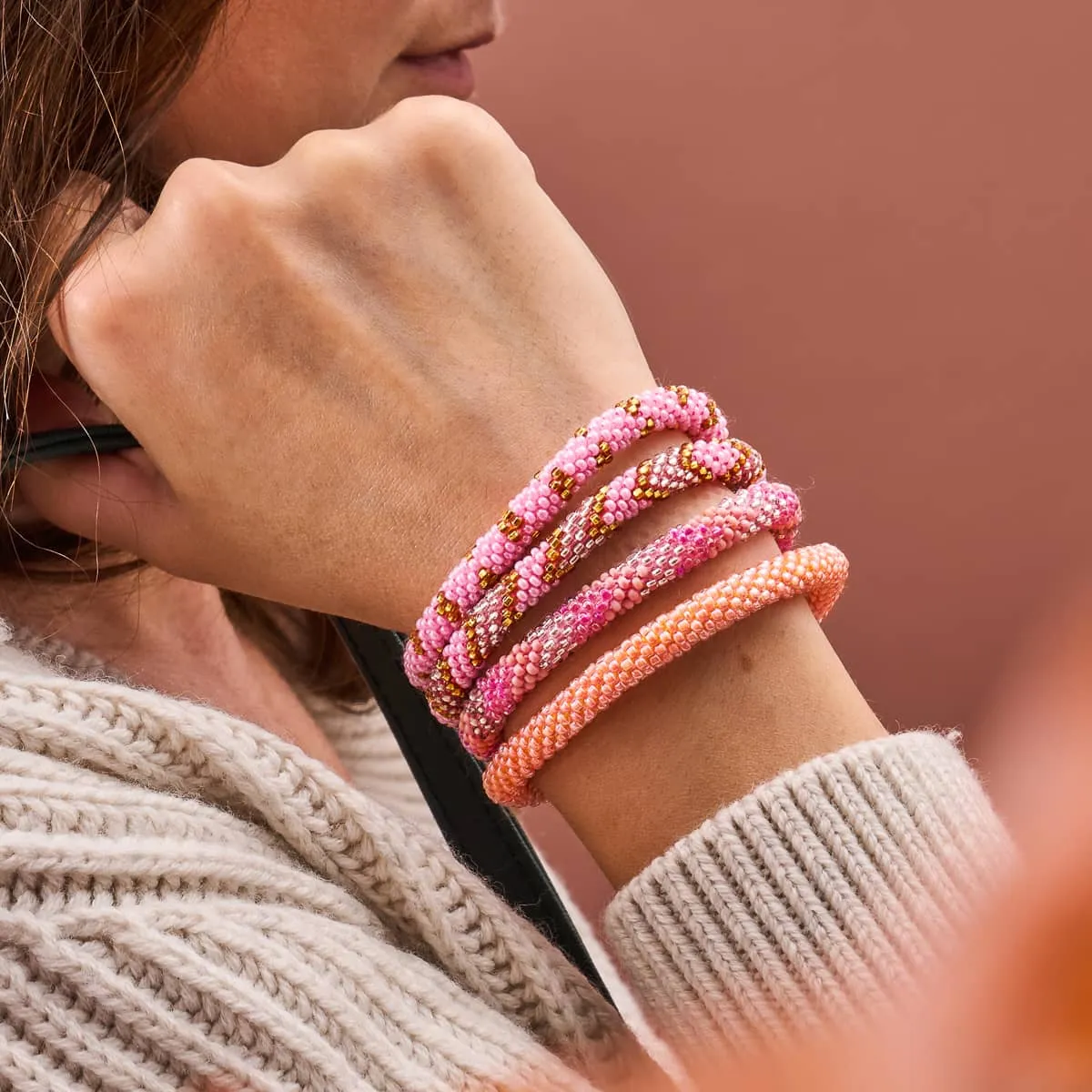 Piglet | Himalayan Glass Bead Bracelet