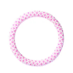 Pink Clouds | Himalayan Glass Bead Bracelet
