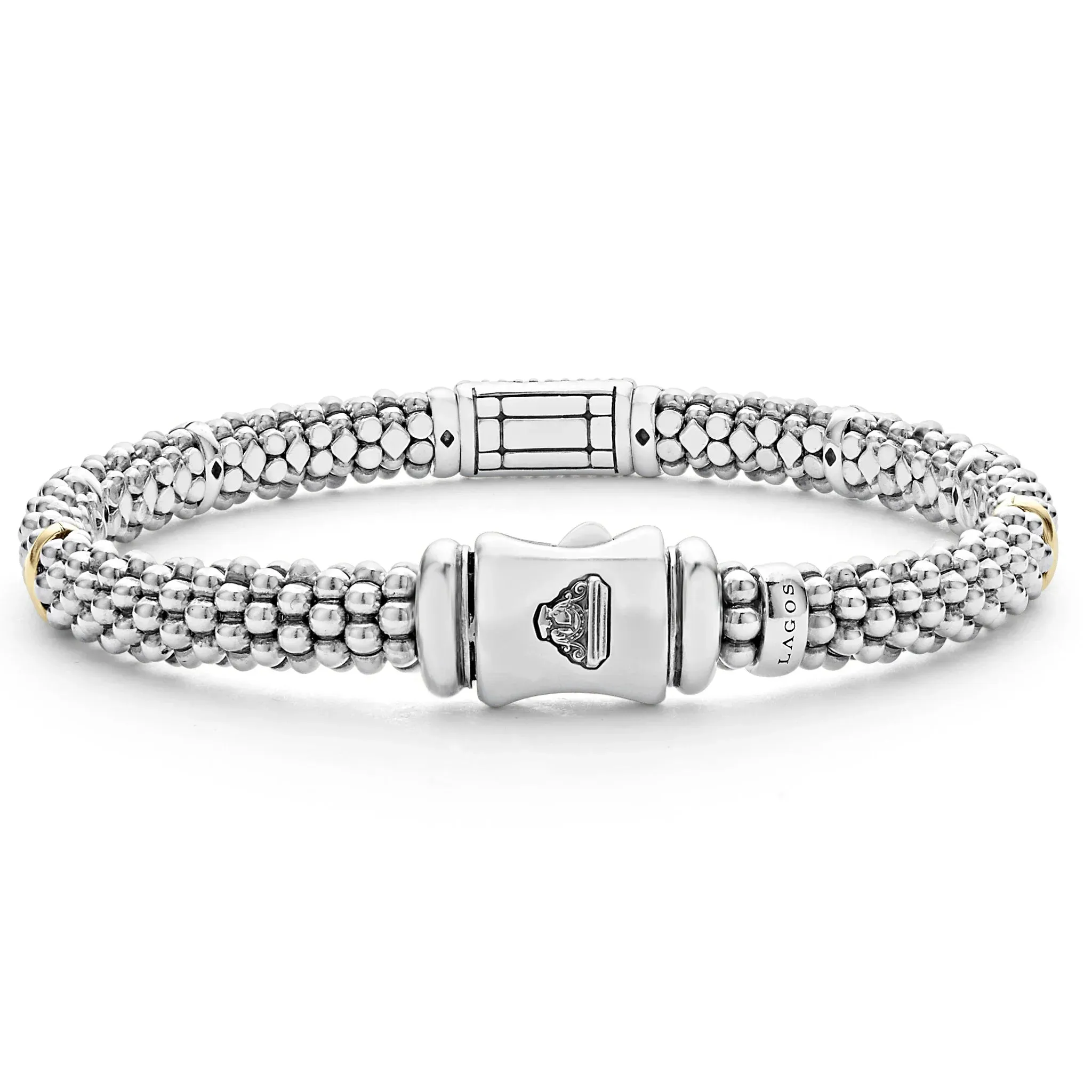 Pink Sapphire Caviar Bracelet | 6mm