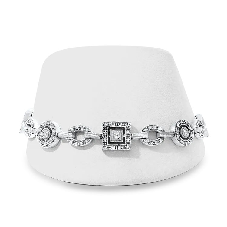 Platinum Art Deco Diamond Bracelet
