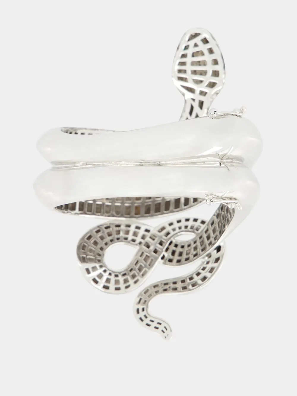 Platinum-Plated Snake Bracelet