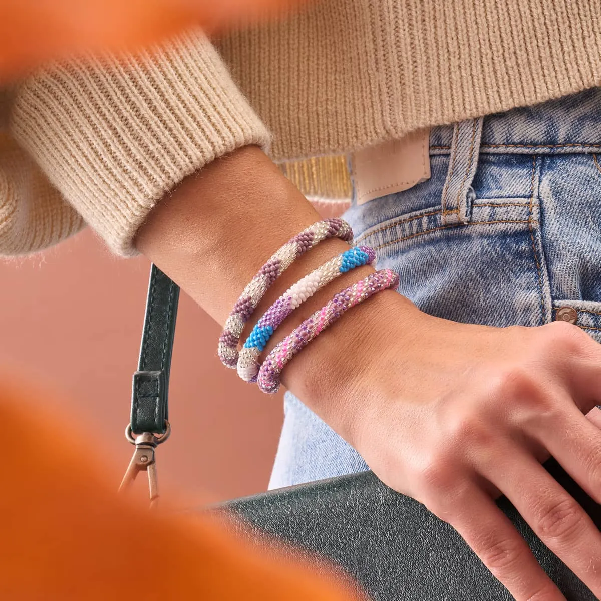 Poolside | Himalayan Glass Bead Bracelet