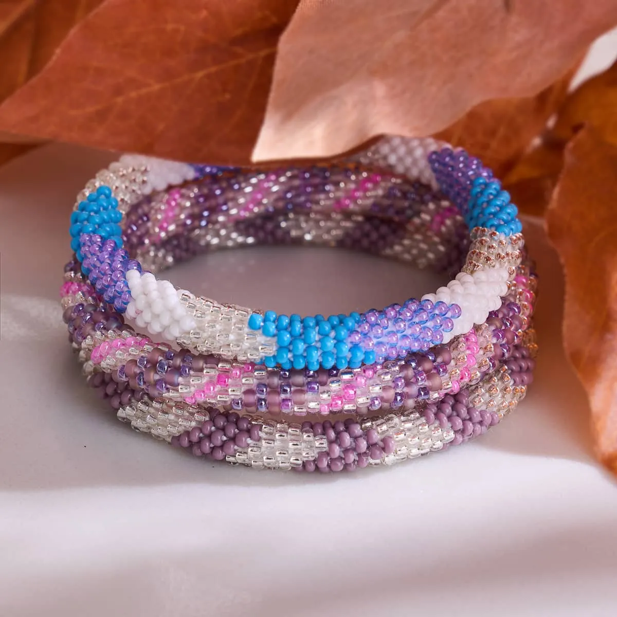 Poolside | Himalayan Glass Bead Bracelet