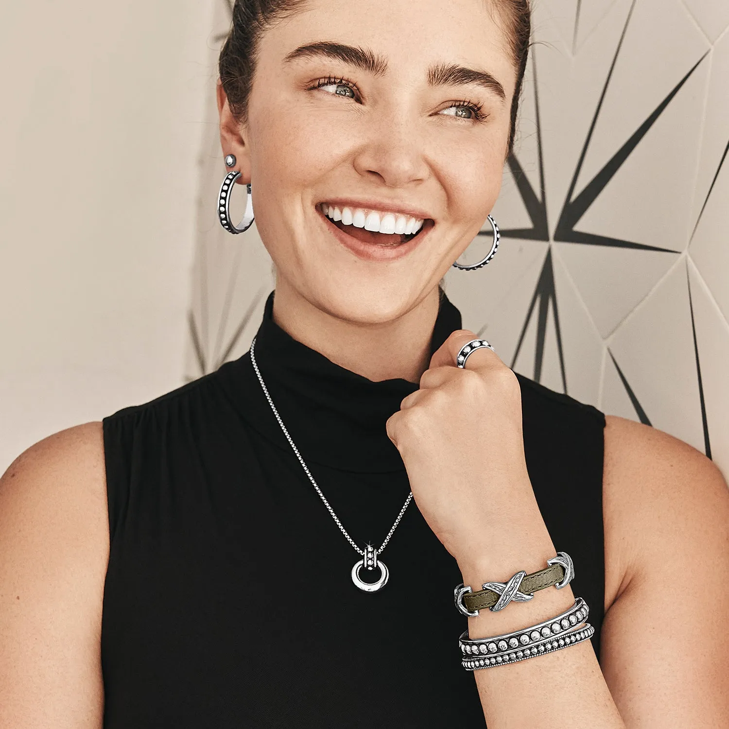 Pretty Tough Pierced Slim Bangle - JF01013