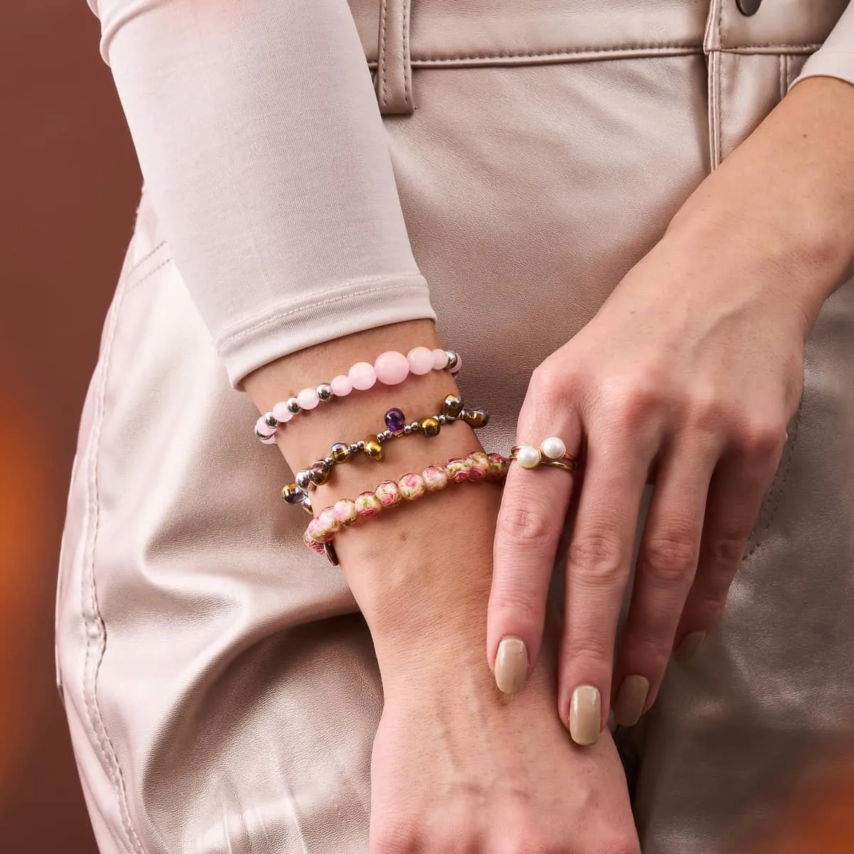 Primrose | .925 Sterling Silver | Firefly Glass Garden Bracelet