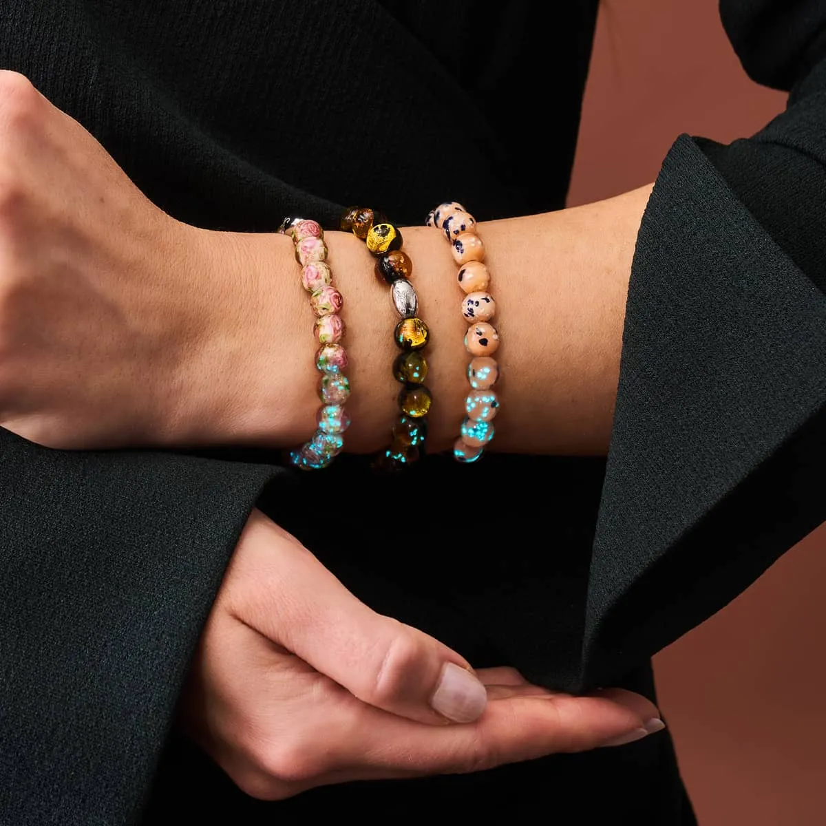 Primrose | .925 Sterling Silver | Firefly Glass Garden Bracelet