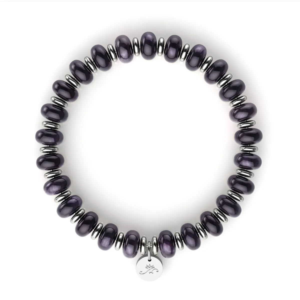 Purple Jade | Abacus Gemstone Bracelet
