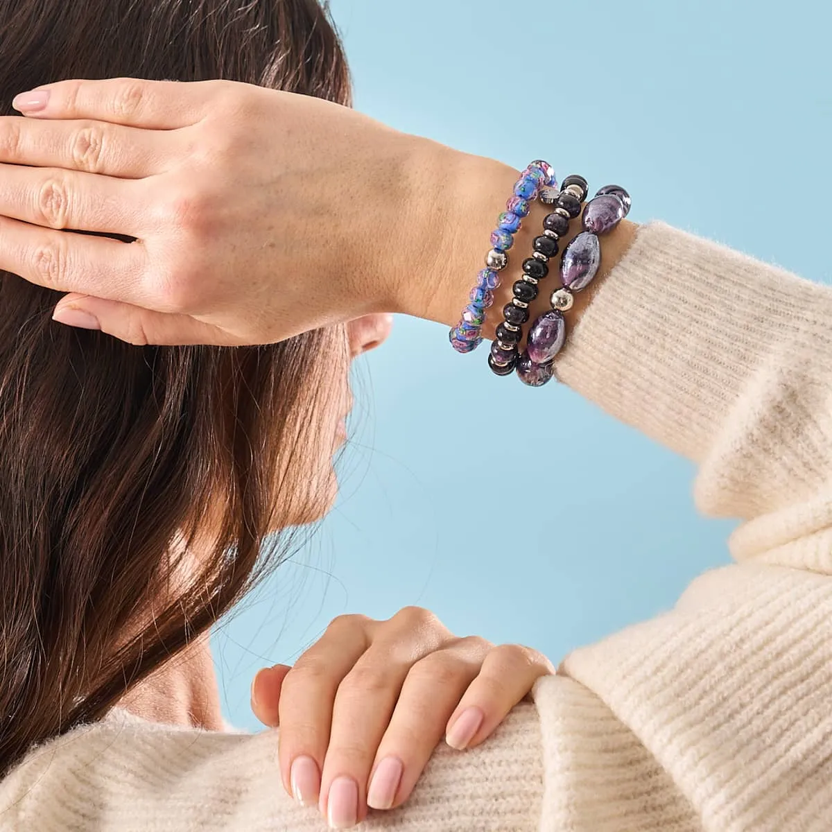 Purple Jade | Abacus Gemstone Bracelet