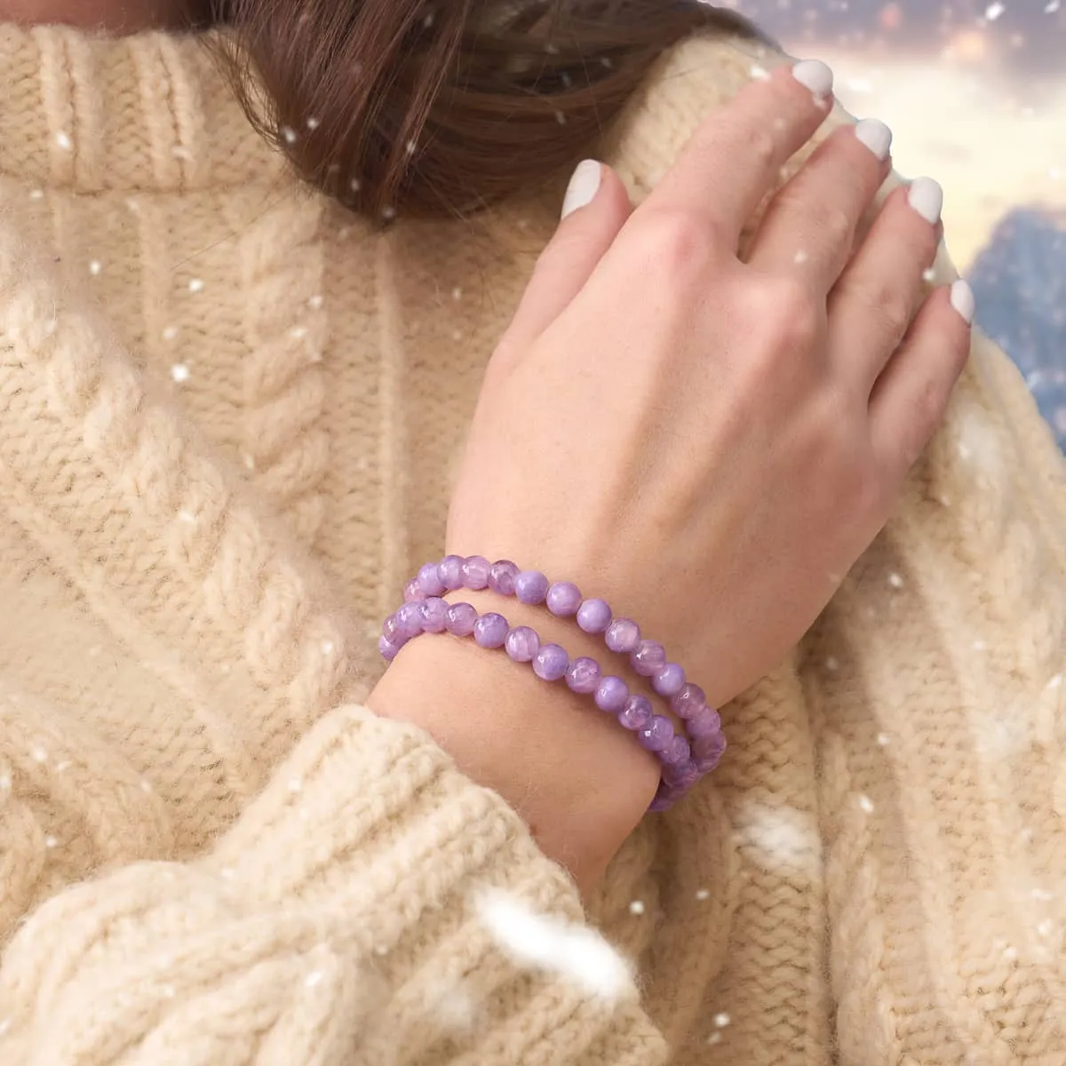 Purple Jade | Silver | Gemstone Wrap