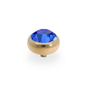 Qudo Sesto 10mm Gold Topper - Sapphire