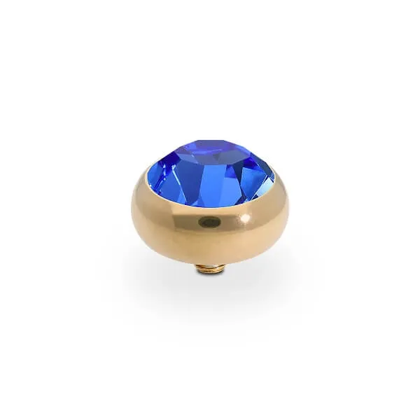 Qudo Sesto 10mm Gold Topper - Sapphire