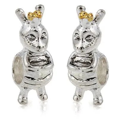 Queen Bee Charm Pandora for Snake Chain Charm Bracelet