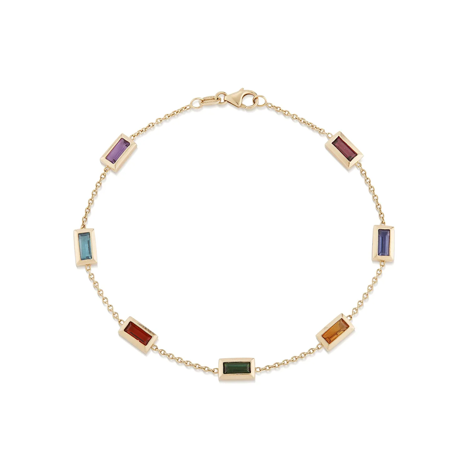 Rainbow Baguette Bracelet