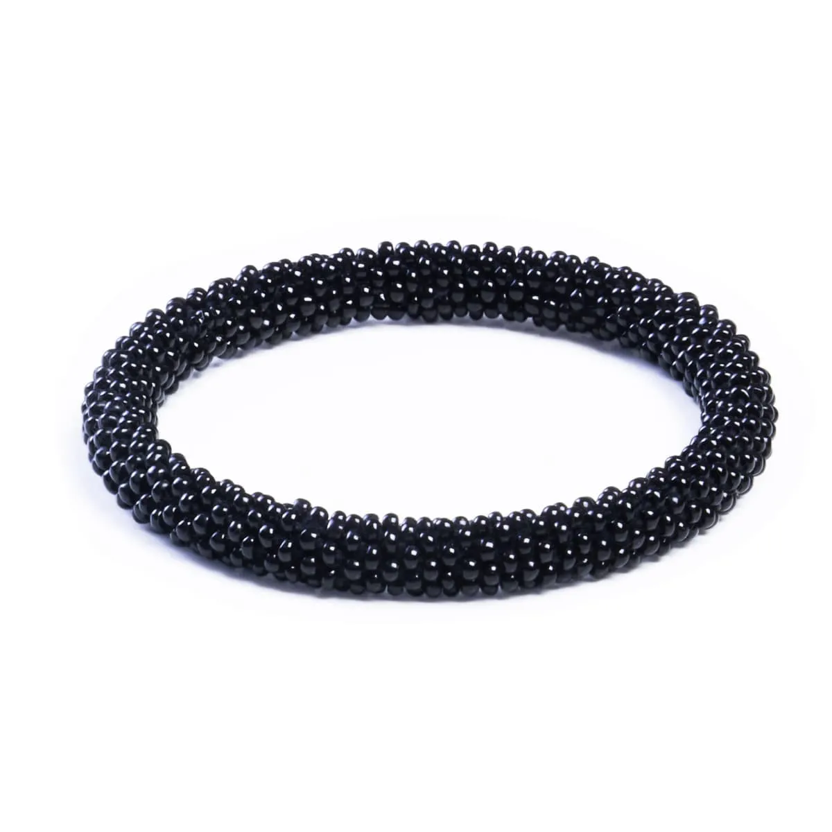 Raven | Himalayan Glass Bead Bracelet