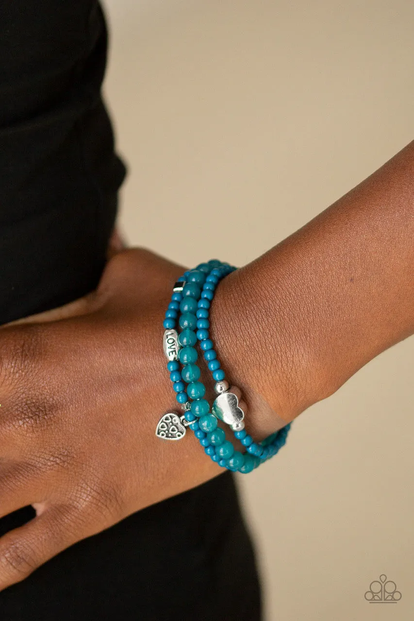 Really Romantic Blue Paparazzi Bracelet