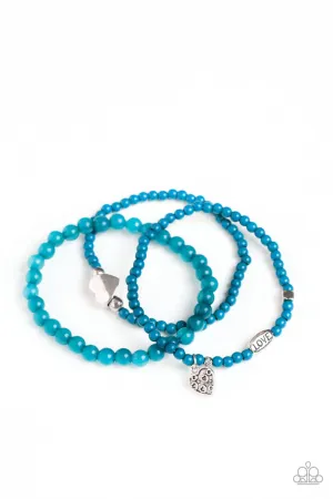 Really Romantic Blue Paparazzi Bracelet