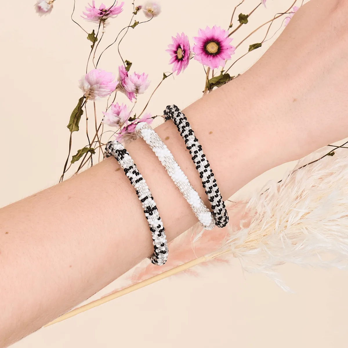 Roll of The Dice | Himalayan Glass Bead Bracelet