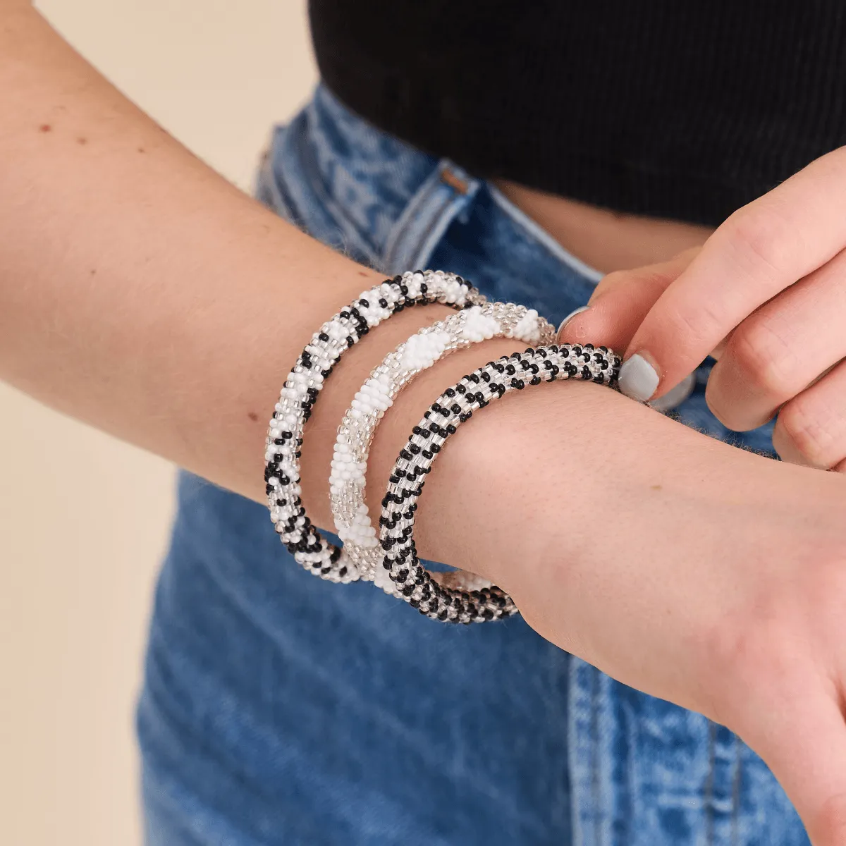 Roll of The Dice | Himalayan Glass Bead Bracelet