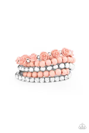 Rose Garden Grandeur Pink Paparazzi Bracelet