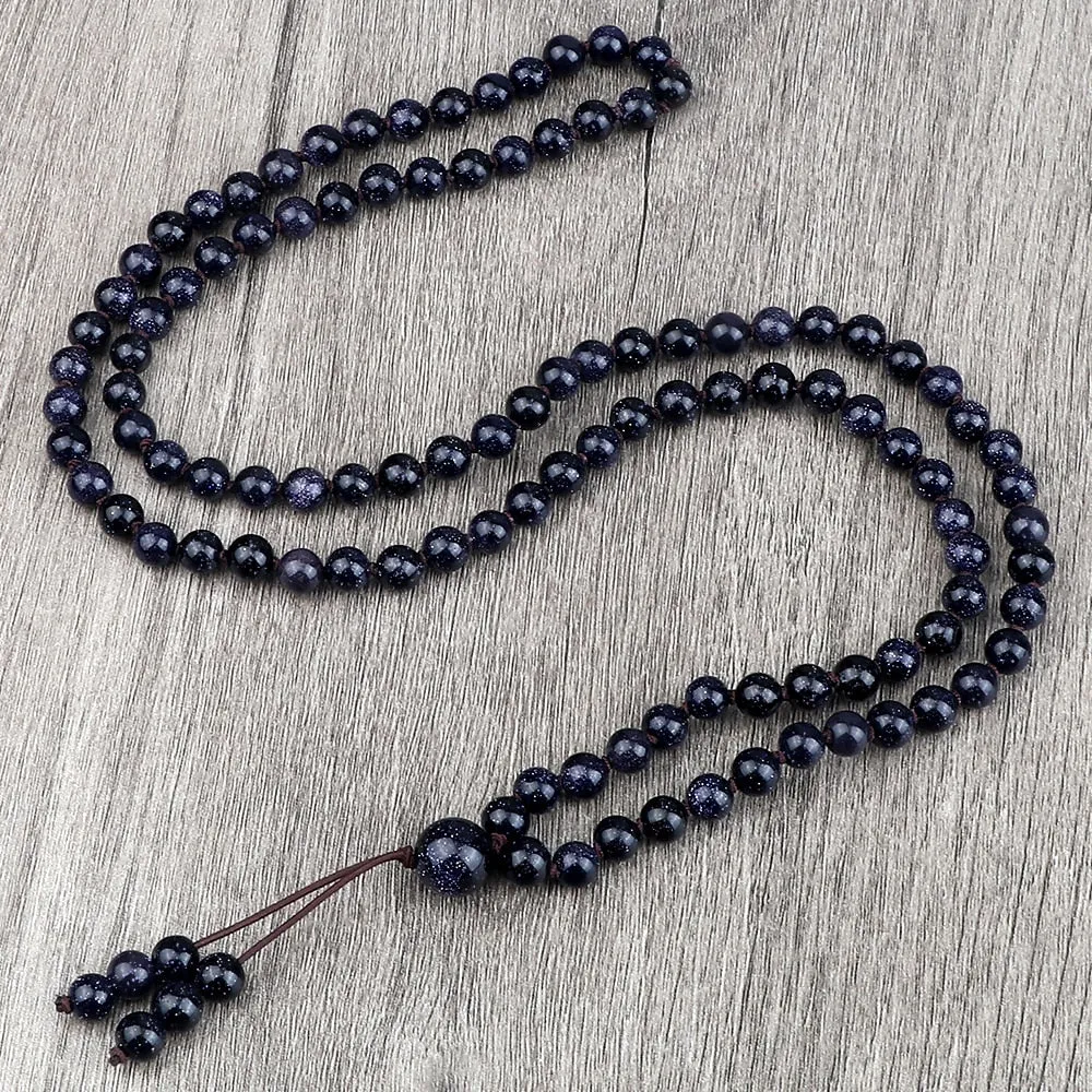 Round Agates Onyx Natural Stone Beads Necklace