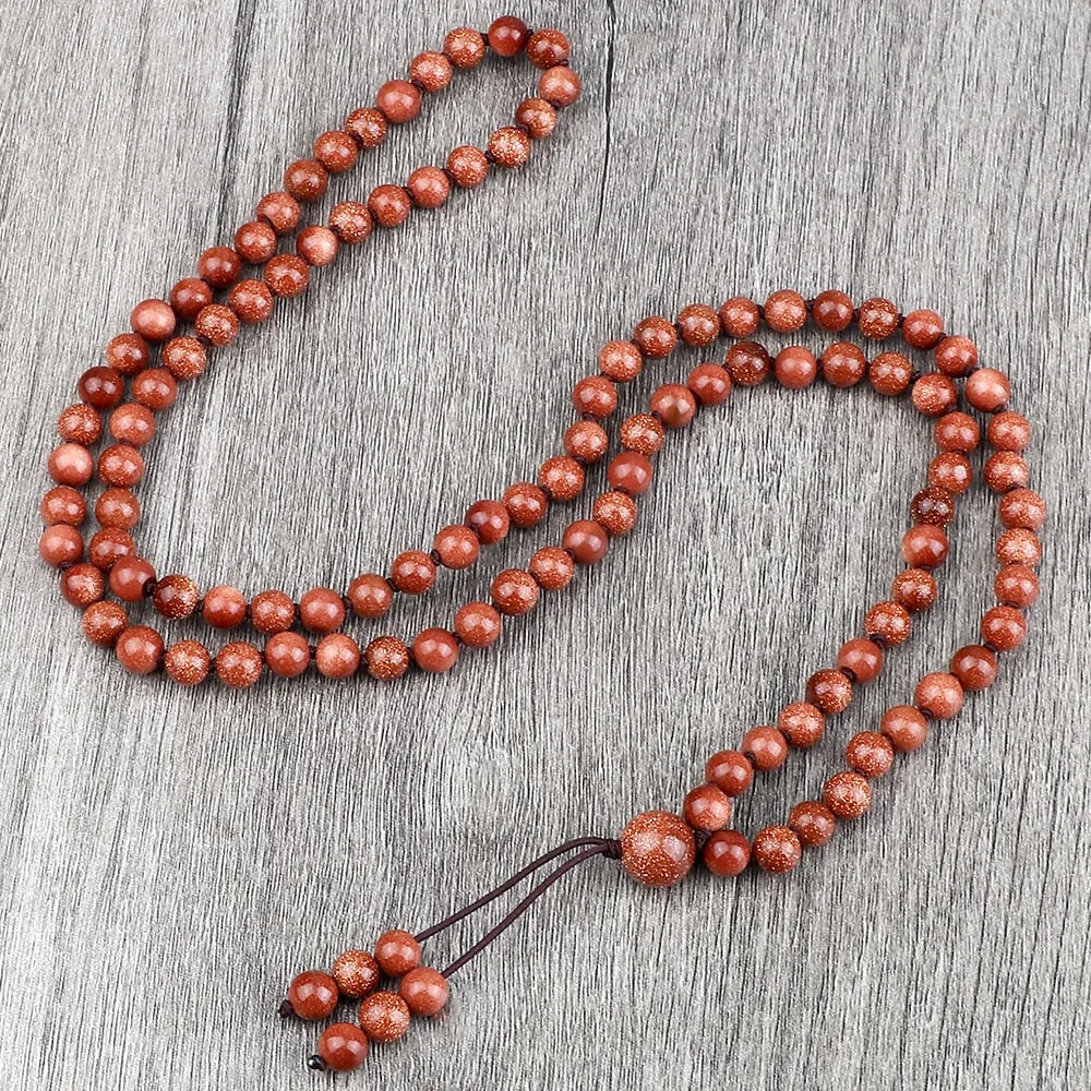 Round Agates Onyx Natural Stone Beads Necklace