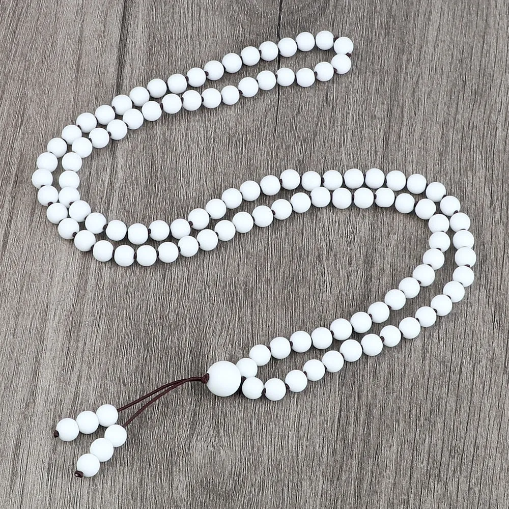Round Agates Onyx Natural Stone Beads Necklace
