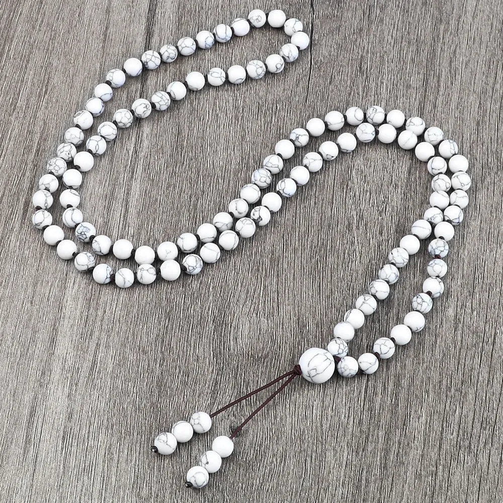Round Agates Onyx Natural Stone Beads Necklace