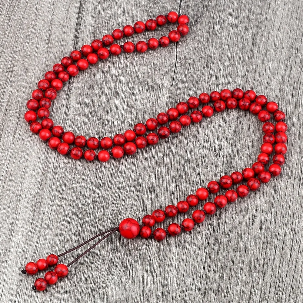 Round Agates Onyx Natural Stone Beads Necklace