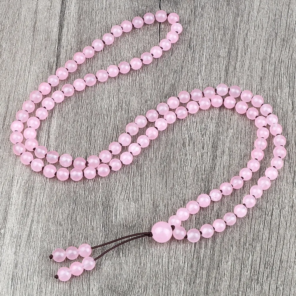 Round Agates Onyx Natural Stone Beads Necklace