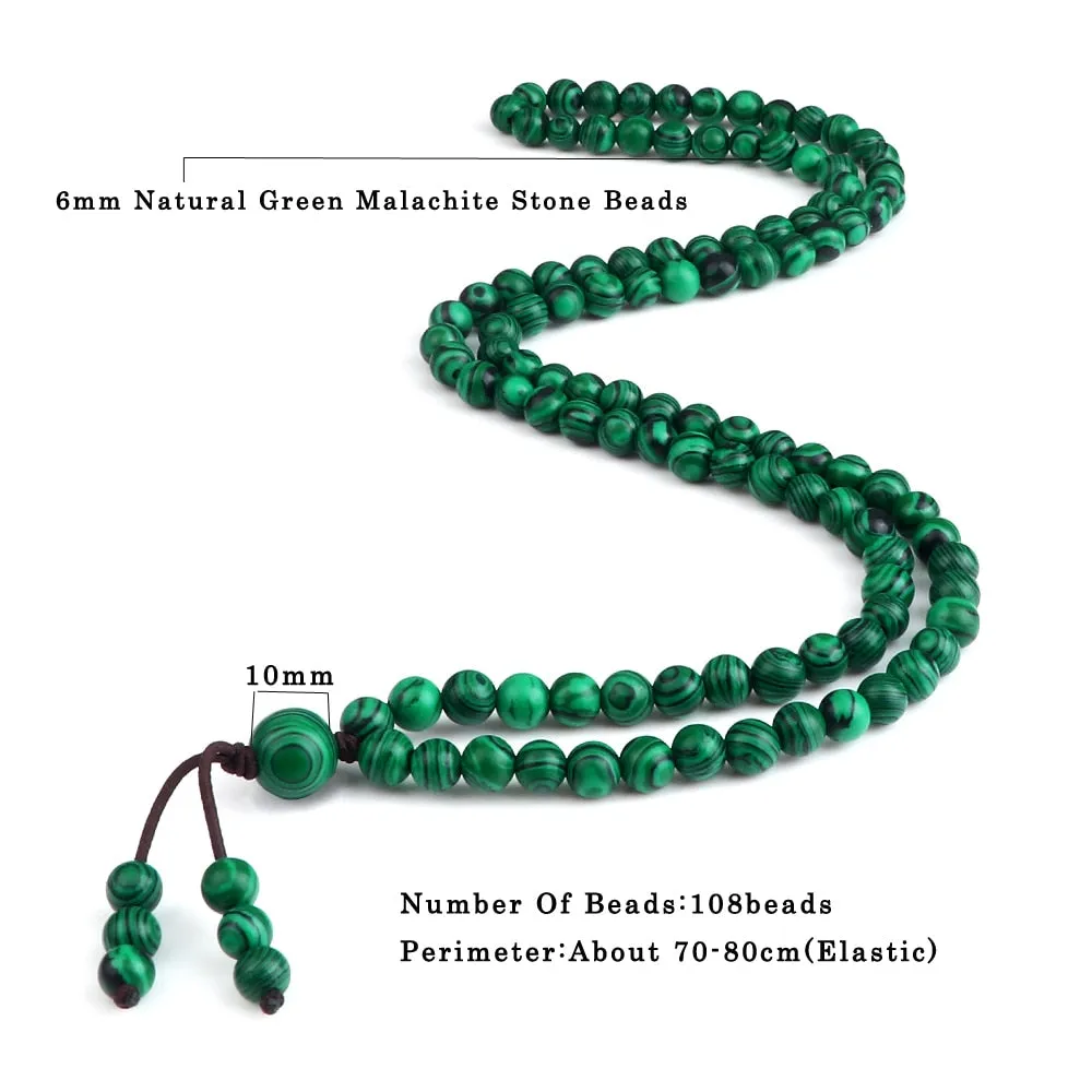 Round Agates Onyx Natural Stone Beads Necklace