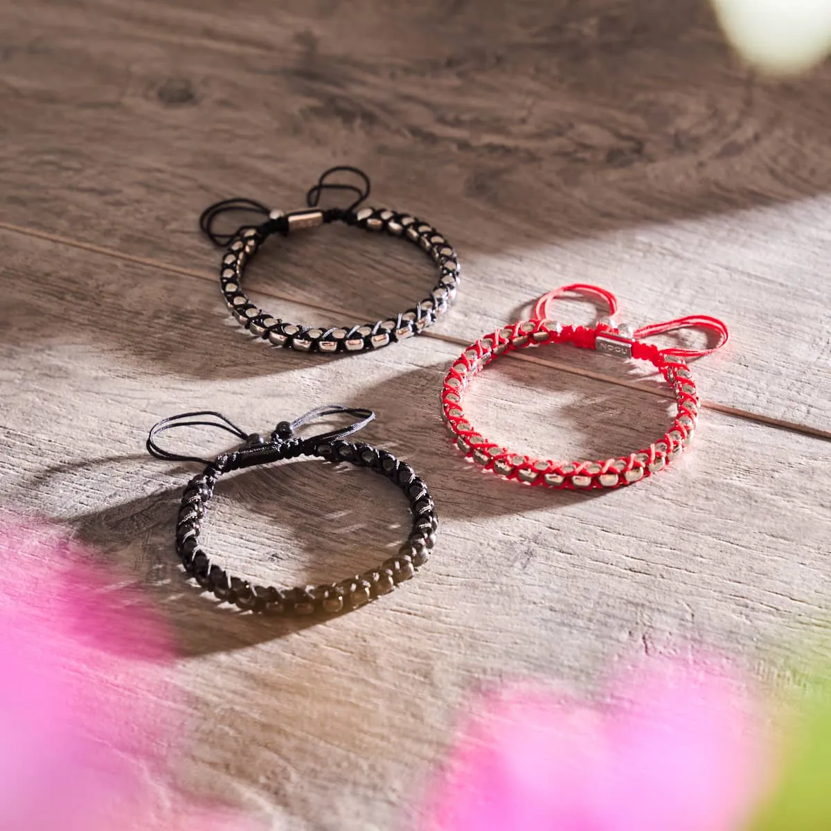 Ruby x Silver | Catena Links Bracelet