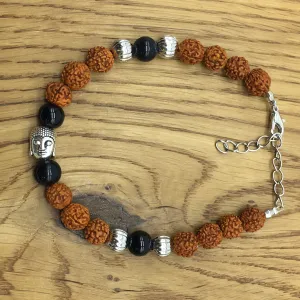 Rudraksha Buddha Bracelet