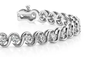 S Link Lab-Grown Diamond Bracelet with 3.04 ct.(finished) 2.9mm