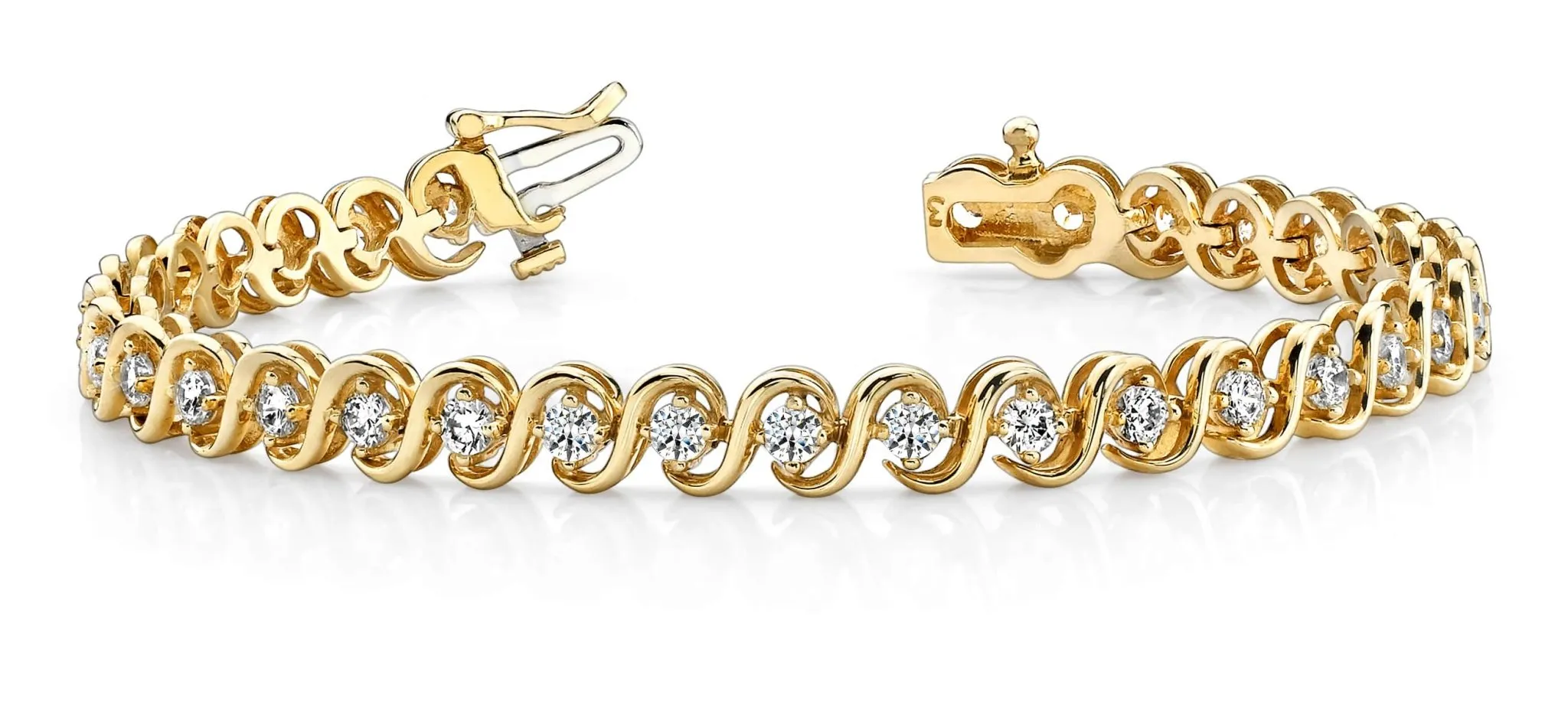 S Link Lab-Grown Diamond Bracelet with 3.04 ct.(finished) 2.9mm