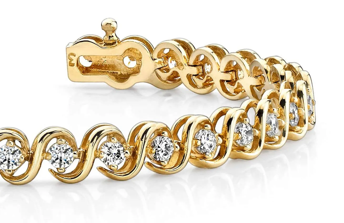 S Link Lab-Grown Diamond Bracelet with 3.04 ct.(finished) 2.9mm