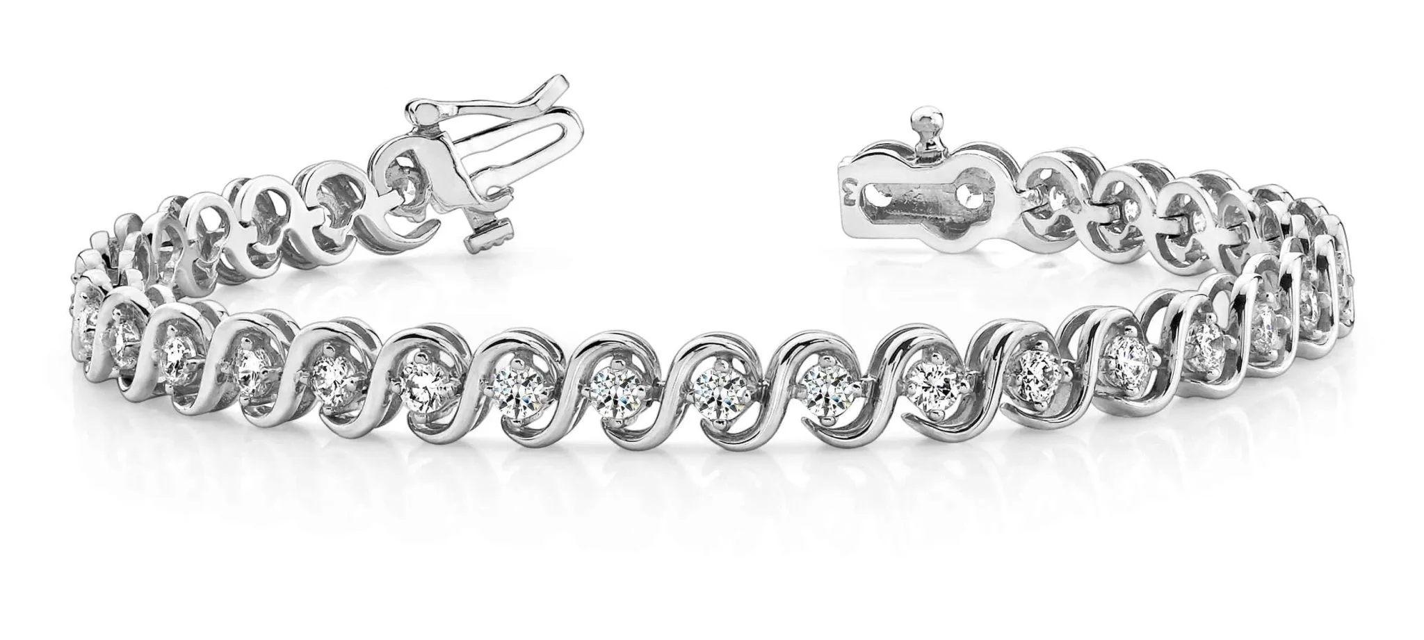 S Link Lab-Grown Diamond Bracelet with 3.04 ct.(finished) 2.9mm