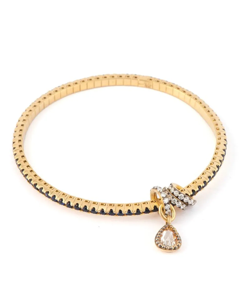Sapphire and Diamond Stretchy Bracelet